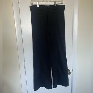 CHARADES Black Bell Bottom Dress Pants